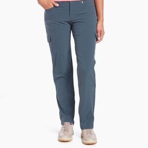 KUHL Women's 12 REG Cargo Legendary Pants Outdoor Workwear Hiking Pants Gray
